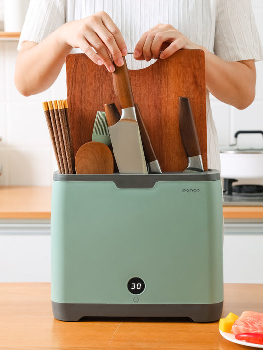 ๐ชโจ Smart UV Knife Sterilizer & Holder Dryer | 70ยฐC Heat | FREE SHIPPING! ๐งผ๐ฝ๏ธ