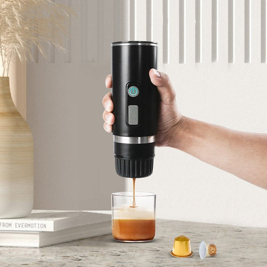 ☕✈️ Portable Automatic Espresso Capsule Coffee Machine | Perfect for Travel | FREE SHIPPING! ✨🚗