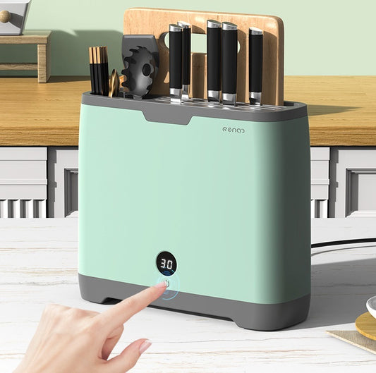 🔪✨ Smart UV Knife Sterilizer & Holder Dryer | 70°C Heat | FREE SHIPPING! 🧼🍽️