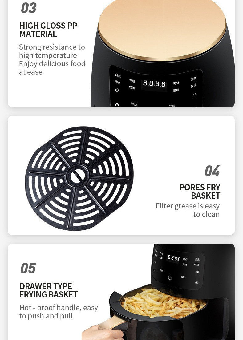 🍟📱 Smart Touch Air Fryer | 1400W Power & Auto Shutoff | FREE SHIPPING! 🍳✨