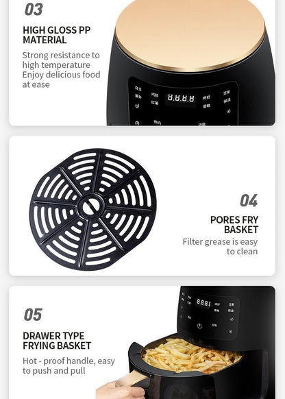 🍟📱 Smart Touch Air Fryer | 1400W Power & Auto Shutoff | FREE SHIPPING! 🍳✨