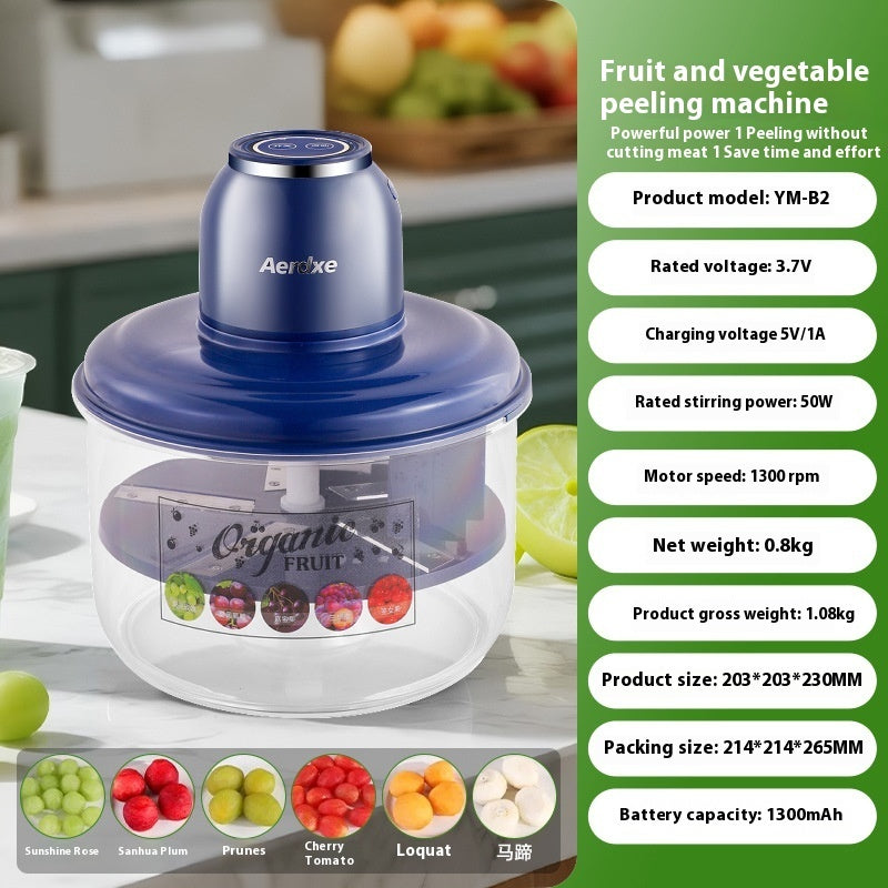 🍇🔪 Automatic Electric Fruit & Vegetable Peeler | USB Rechargeable | FREE SHIPPING! 🍎🥕