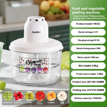 🍇🔪 Automatic Electric Fruit & Vegetable Peeler | USB Rechargeable | FREE SHIPPING! 🍎🥕