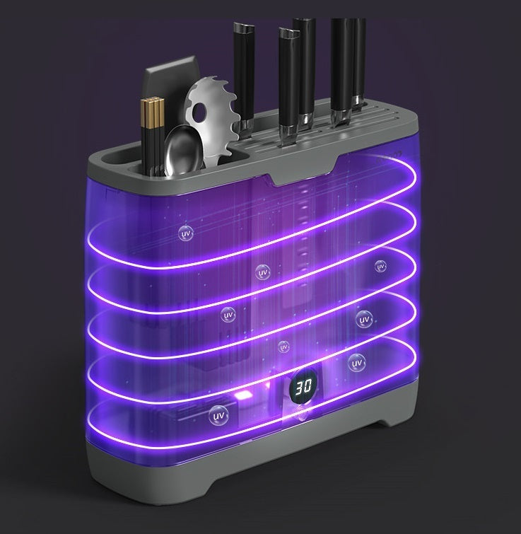 🔪✨ Smart UV Knife Sterilizer & Holder Dryer | 70°C Heat | FREE SHIPPING! 🧼🍽️