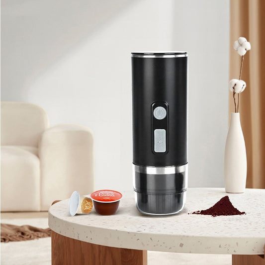 ☕✈️ Portable Automatic Espresso Capsule Coffee Machine | Perfect for Travel | FREE SHIPPING! ✨🚗